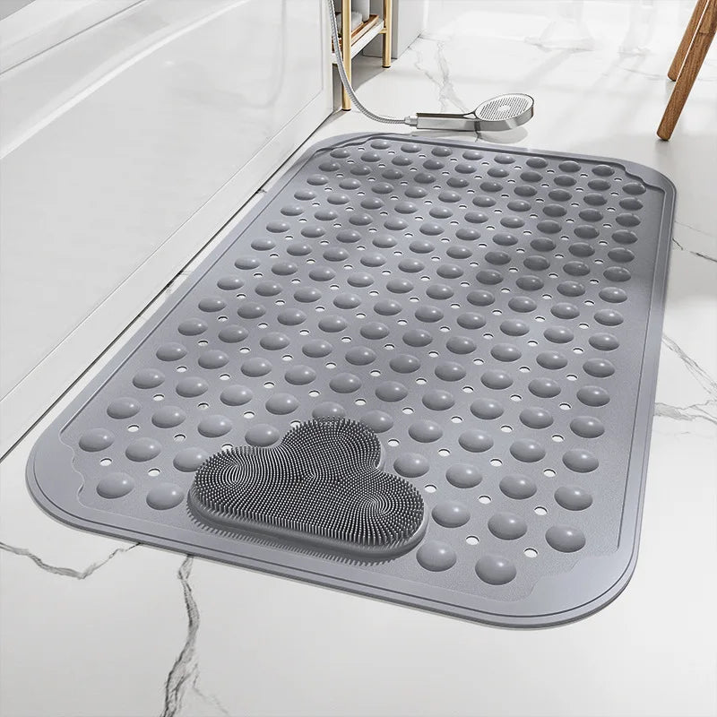 Tapis de Douche Massant Ventouses Trous de Vidange 40x70cm