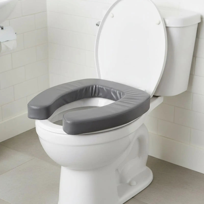 Rehausseur WC Adulte Rembourré 5 cm, Antidérapant, 4 Coloris