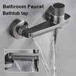 Robinet Baignoire Mural Cascade en Laiton, Seul ou avec Douchette, 3 Finitions