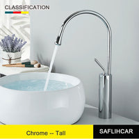 Mitigeur de Lavabo Moderne Monté sur Plan en Laiton