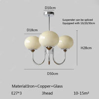 Suspension Cuisine Lustre Verre Rose, 3 ou 5 Têtes, Doré ou Chromé