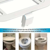 Bidet WC Non Électrique à Levier Double Buse Autonettoyant Blanc