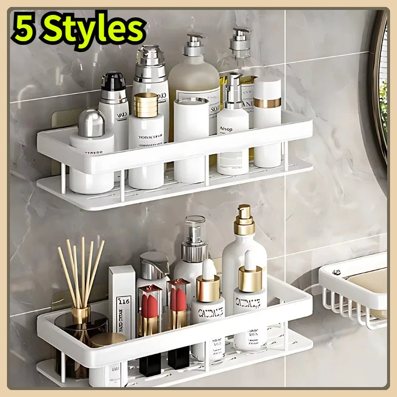 Étagère de Douche Aluminium Sans Perçage Support Shampoing