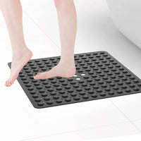 Tapis de Douche Antidérapant Carré à Ventouses 53 x 53 cm
