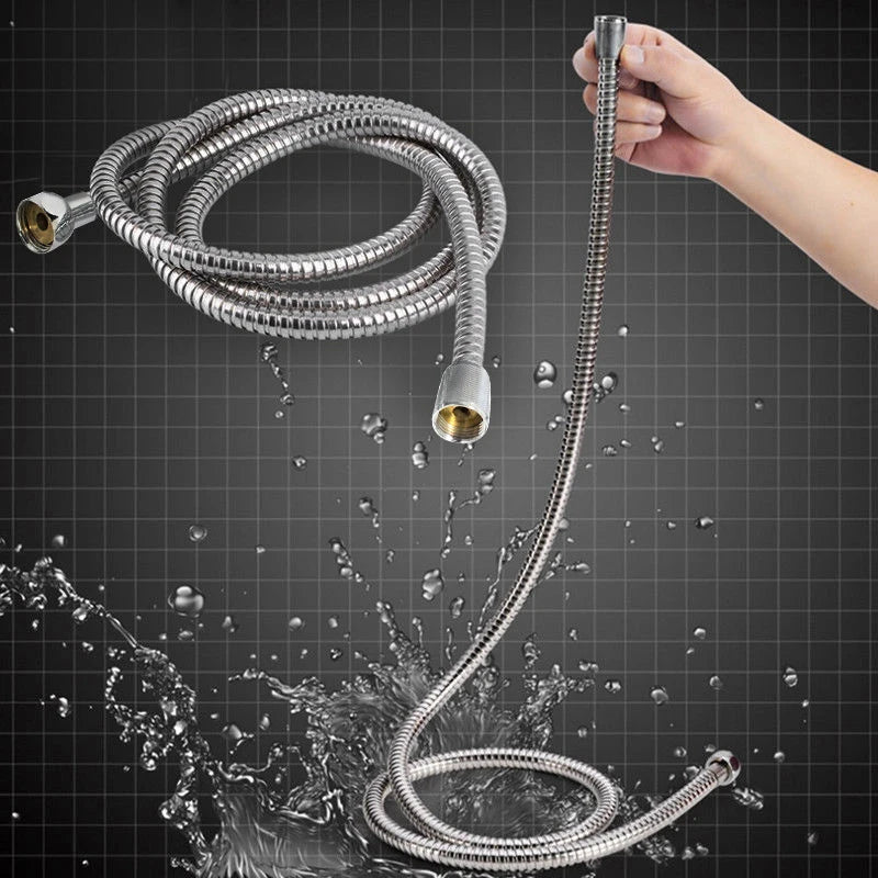 Flexible de Douche Argenté Anti-Fuite 120-150 cm