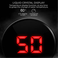 Mini Chauffe-Eau Instantané 3 500 W avec Douchette, Écran LCD et Flexible Inox
