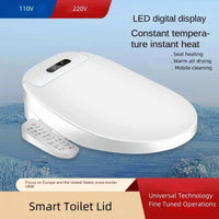 Abattant WC Japonais Écran LED Siège Chauffant 4 Niveaux 51 cm