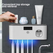 Porte-Brosse à Dents UV Mural avec Écran Digital et Distributeur, 5 Places