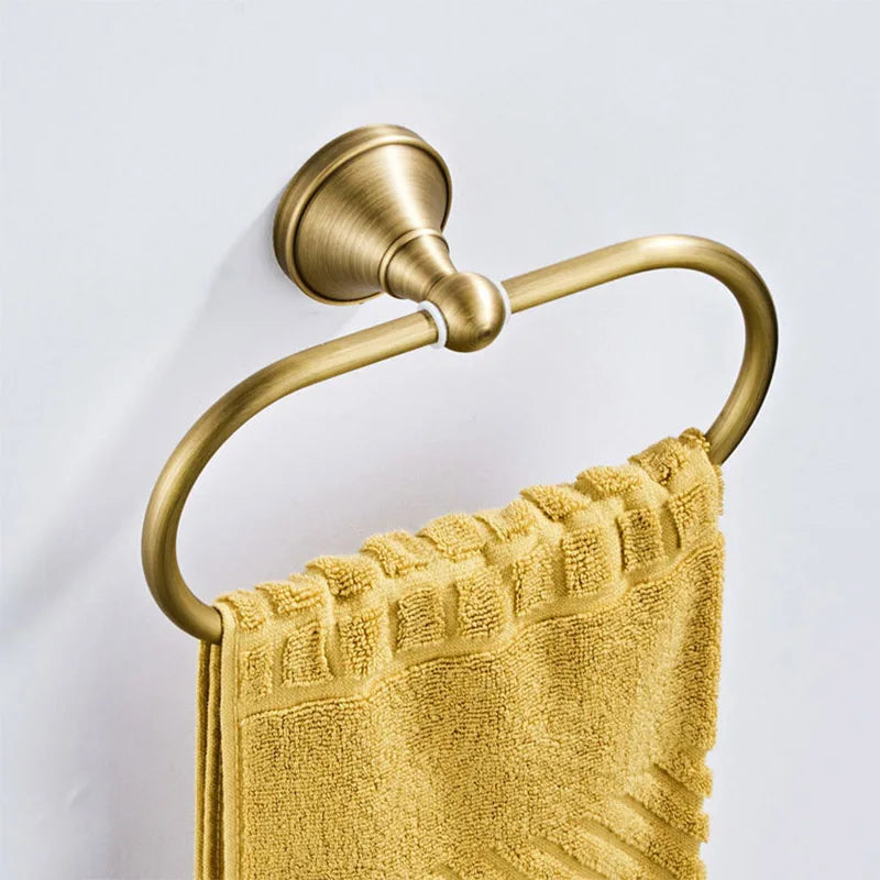 Accessoires Salle de Bain Laiton Massif Collection Complète