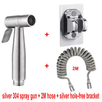 Douchette WC Inox Kit Flexible et Support