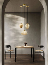 Suspension Cuisine Marbre Galet ou Œuf, 13 à 23 cm