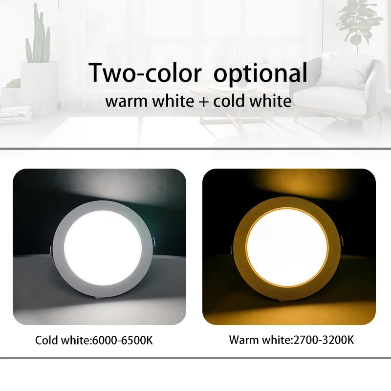 Spot LED Encastrable Cuisine Rond Blanc sans Transformateur, 3 à 15 W
