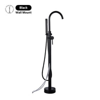 Robinet Baignoire sur Pied Autoportant avec Douchette, Hauteur 130 cm, 5 Finitions