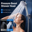 Pommeau de Douche Portable 5 Jets Haute Pression Gris Argent