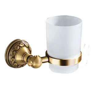 Accessoires Salle de Bain Aluminium Laiton Antique à la Pièce, 21 Articles