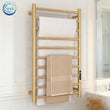 Sèche-Serviette Électrique Mural à Échelle 10 Barres Inox 80 x 50 cm