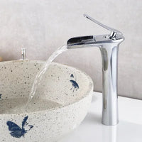 Mitigeur Lavabo Cascade Laiton, 9 Finitions, Bas ou Haut