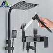 Colonne de Douche Pluie avec Mitigeur et Bec de Baignoire, 19 Modèles