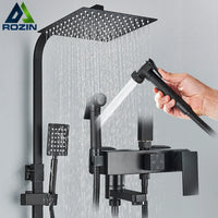 Colonne de Douche Pluie avec Mitigeur et Bec de Baignoire, 19 Modèles