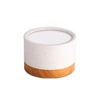 Spot LED en Saillie Effet Bois, 7 Coloris, 5 à 18 W, Ø 7,5 ou 11 cm
