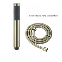 Pommeau de Douche Cylindrique Inox, 9 Finitions, Seul ou avec Flexible