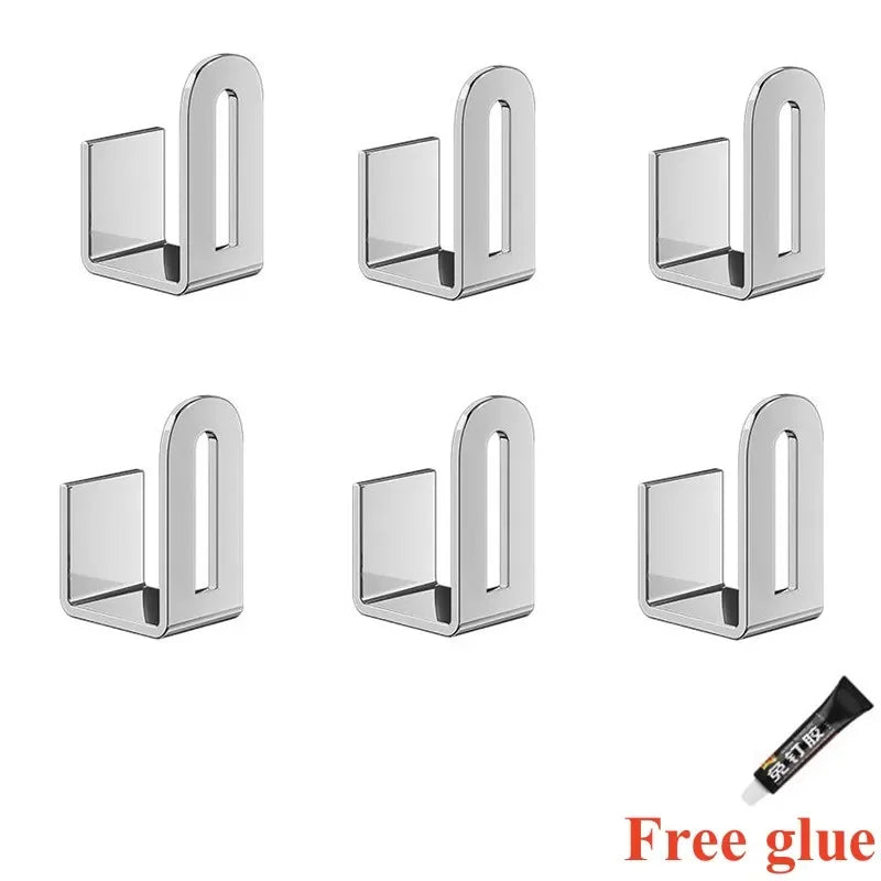 Range-Couvercle Mural Inox 304 Adhésif, 2 à 6 Supports, 3 Finitions