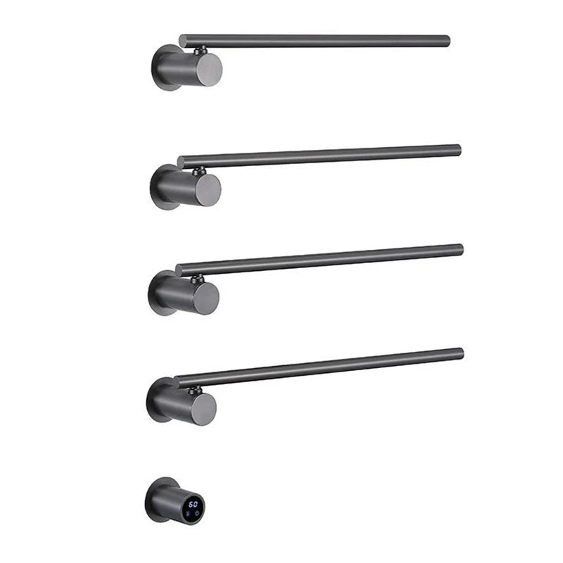 Sèche-Serviette Électrique Encastré 3 ou 4 Barres Rotatives Inox 50 cm