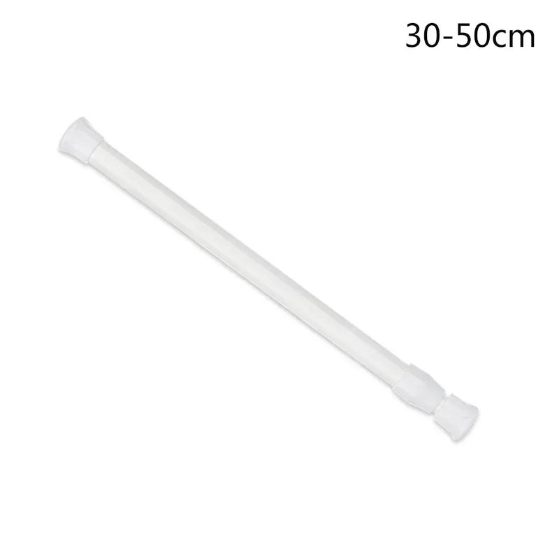 Barre de Douche à Ressort Blanche, Sans Perçage, 30 à 90 cm