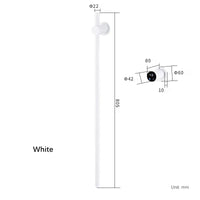 Sèche-Serviette Électrique Mural Vertical à Barres Rondes Inox 80 cm