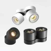 Spot LED Pliable Orientable, Simple ou Double Tête, 7 à 24 W