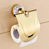 Ensemble d'Accessoires Salle de Bain Céramique Chromé