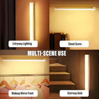 Réglette LED Sous Meuble à Détecteur de Mouvement Rechargeable 10 à 50 cm