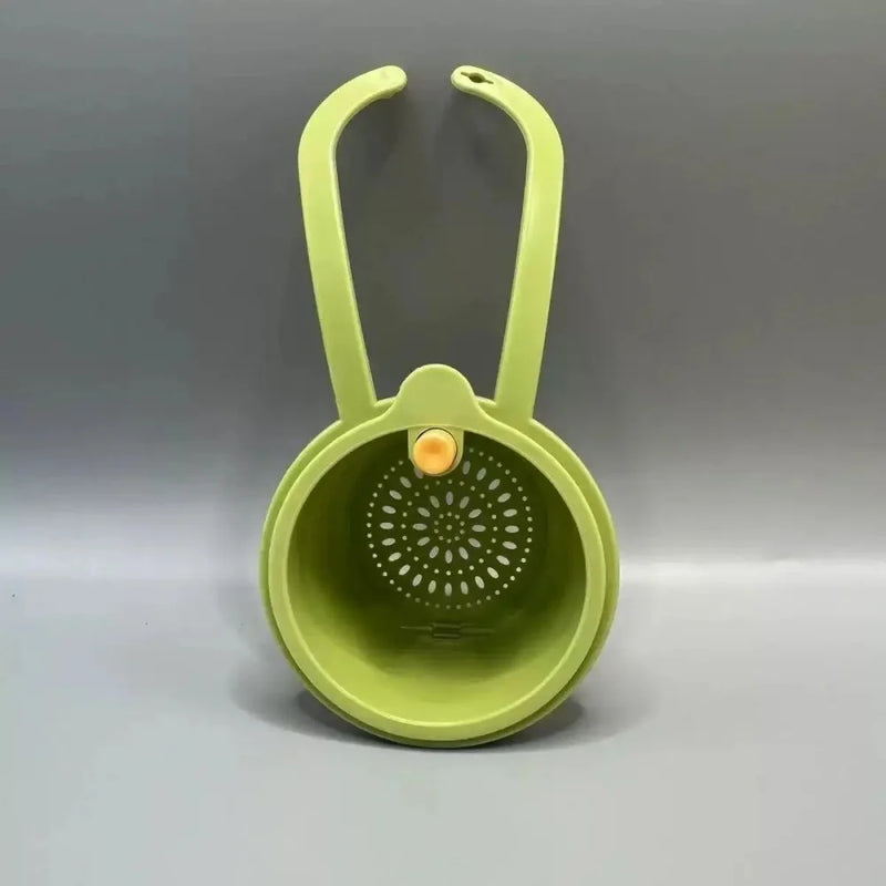 Panier d'Évier Suspendu avec Bascule de Vidage, Blanc, Jaune ou Vert