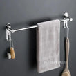 Porte-Serviette Télescopique Mural Inox Poli 45 à 75 cm