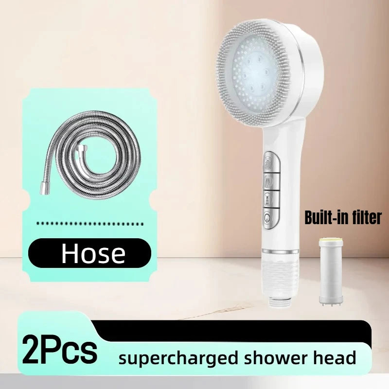 Pommeau de Douche Multifonction 4 Modes avec Filtre