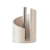 Porte-Essuie-Tout en Bois à Poser, Support Courbe 15 cm ou Tige Droite