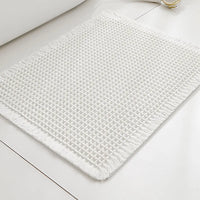 Tapis de Bain à Pompons Antidérapant Ultra Absorbant