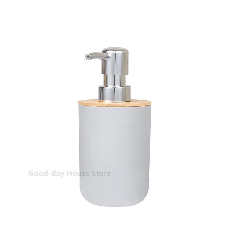 Accessoires Salle de Bain Bambou à la Pièce, 6 Articles, 3 Coloris