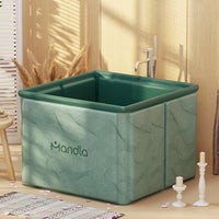 Baignoire Pliable Adulte Carrée 65 x 65 cm, 4 Coloris et Motifs