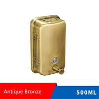 Distributeur de Savon Mural en Inox 304, 3 Contenances, 6 Finitions