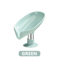 Porte-Savon Feuille à Ventouse, Vert ou Gris, Lot de 1 ou 2