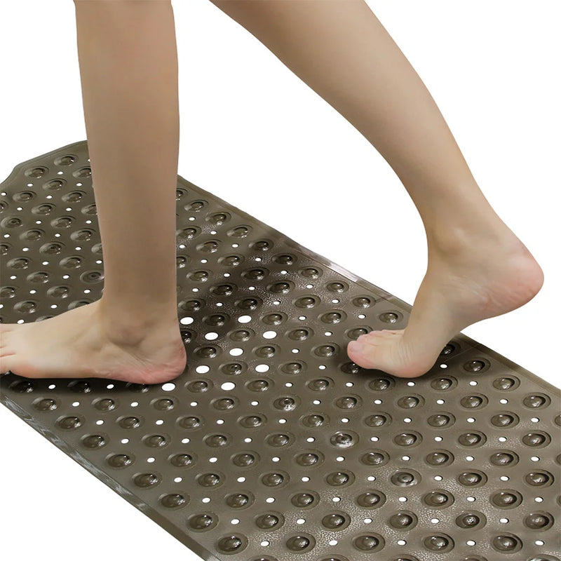 Tapis de Douche PVC Antidérapant à Ventouses 78 x 38 cm, 4 Coloris