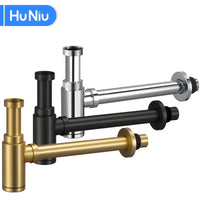 Siphon Lavabo Inox 304 Réglable 10-100 mm, Sortie 300 mm, 5 Finitions