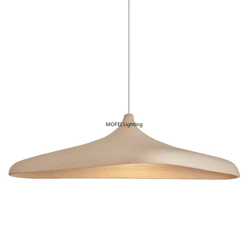 Suspension Cuisine Japonaise Wabi-Sabi Beige, Abat-Jour 80 ou 100 cm