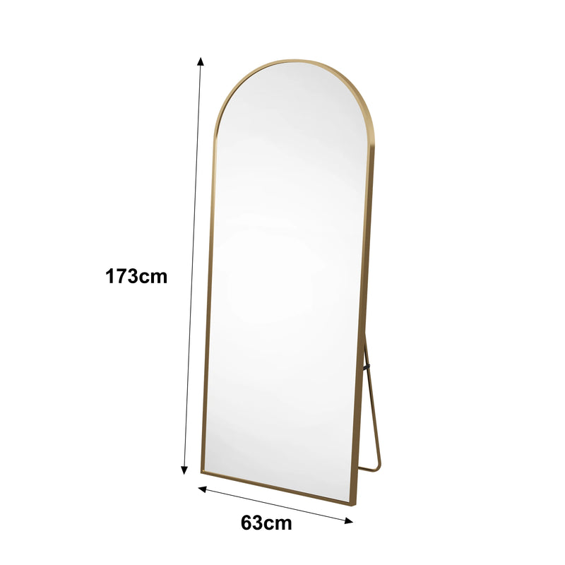 Miroir sur Pied Arche Grande Taille Noir ou Doré