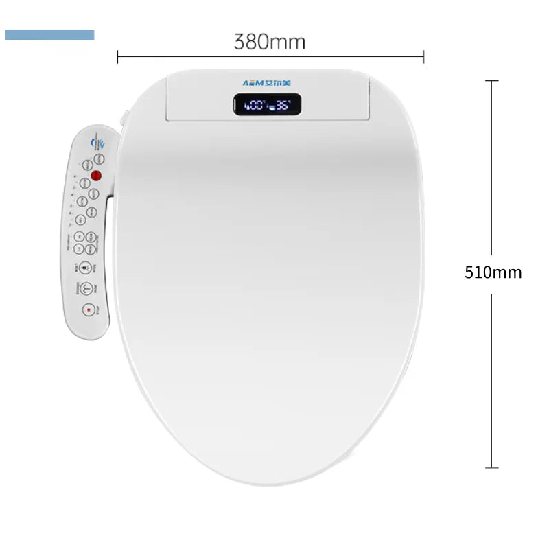 Abattant WC Japonais Chauffant Lavage Séchage Veilleuse LED, 48 ou 51 cm