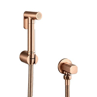 Kit Douchette WC Murale avec Flexible et Robinet d'Angle, 6 Finitions