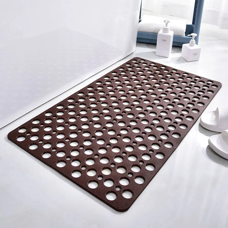 Tapis de Douche Antidérapant à Ventouses Drainant 43 x 75 cm