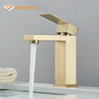 Mitigeur Lavabo Design Carré, Bas et Haut, 5 Finitions