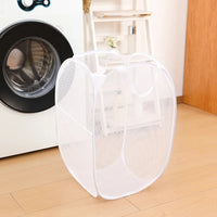 Panier à Linge Pliable Ventilé Noir et Blanc, Plusieurs Tailles